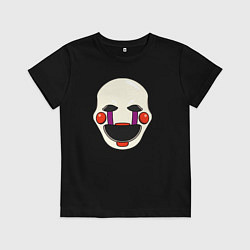 Футболка хлопковая детская Puppet FNAF Марионетка, цвет: черный
