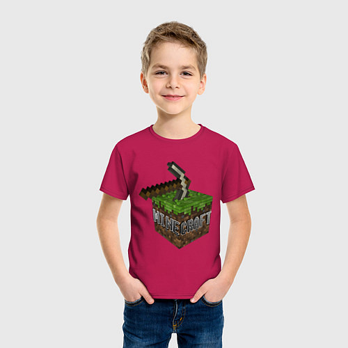 Детская футболка Minecraft Grabber / Маджента – фото 3