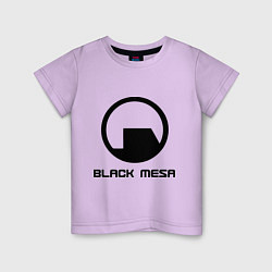 Футболка хлопковая детская Black Mesa: Logo, цвет: лаванда