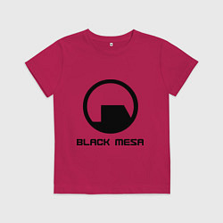 Футболка хлопковая детская Black Mesa: Logo, цвет: маджента