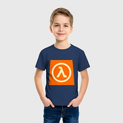 Футболка хлопковая детская Half-Life, цвет: тёмно-синий — фото 2