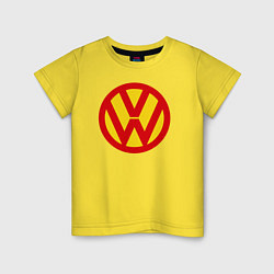Футболка хлопковая детская Super Volkswagen, цвет: желтый