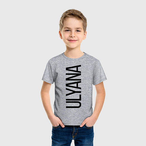 Детская футболка Ульяна / Меланж – фото 3