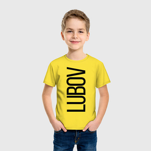 Детская футболка Любовь / Желтый – фото 3