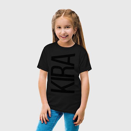 Детская футболка Кира / Черный – фото 4