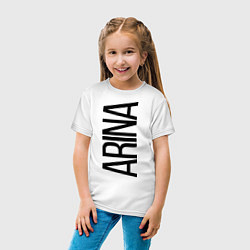 Футболка хлопковая детская Арина, цвет: белый — фото 2