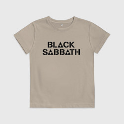 Футболка хлопковая детская Black Sabbath, цвет: миндальный