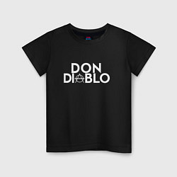 Футболка хлопковая детская Don Diablo, цвет: черный