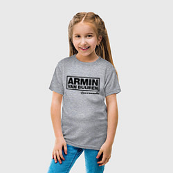 Футболка хлопковая детская Armin van Buuren, цвет: меланж — фото 2
