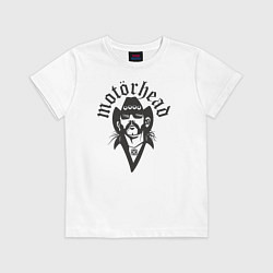 Футболка хлопковая детская Motorhead Rocker, цвет: белый