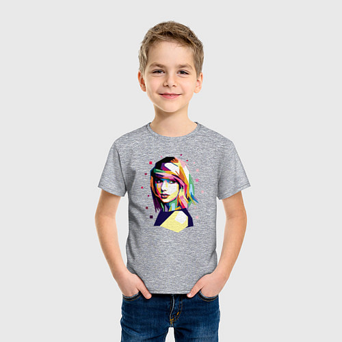 Детская футболка Taylor Swift Art / Меланж – фото 3