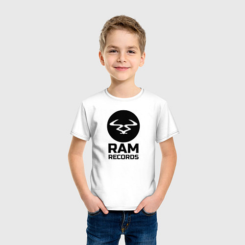 Детская футболка Ram Records / Белый – фото 3
