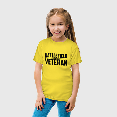 Детская футболка Battlefield Veteran / Желтый – фото 4