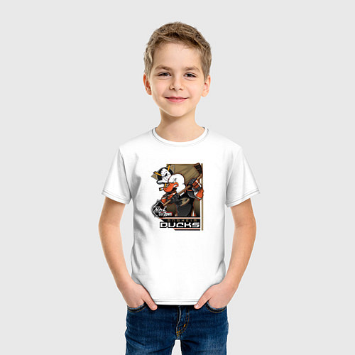Детская футболка Anaheim Ducks / Белый – фото 3