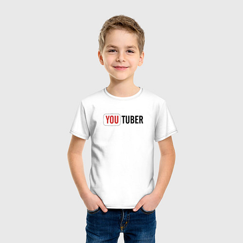 Детская футболка Youtuber / Белый – фото 3