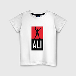 Футболка хлопковая детская Ali by boxcluber, цвет: белый