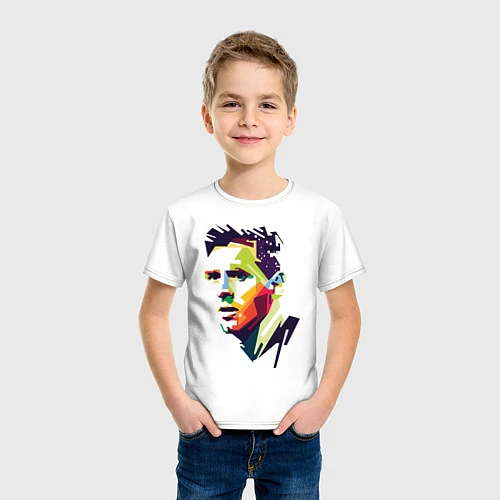 Детская футболка Lionel Messi: fun-art / Белый – фото 3