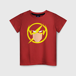 Футболка хлопковая детская Flash: minimalism, цвет: красный