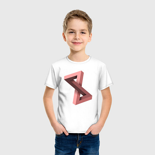 Детская футболка Невозможная фигура / Белый – фото 3