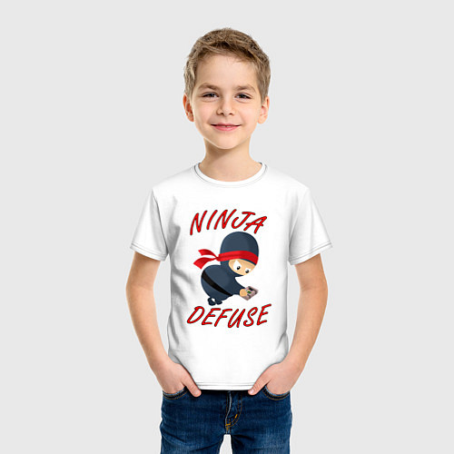 Детская футболка Ninja Defuse / Белый – фото 3