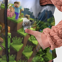 Детский жилет Майнкрафт: Кирилл, цвет: 3D-красный — фото 2