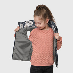 Детский жилет Цветочный букет, цвет: 3D-светло-серый — фото 2