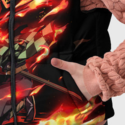 Детский жилет Demon Slayer, цвет: 3D-светло-серый — фото 2