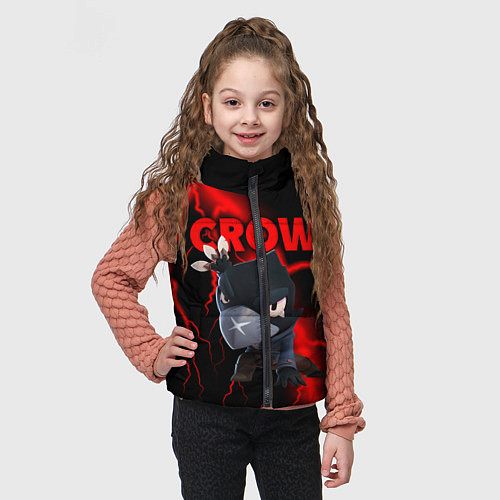Детский жилет Brawl Stars CROW / 3D-Черный – фото 3