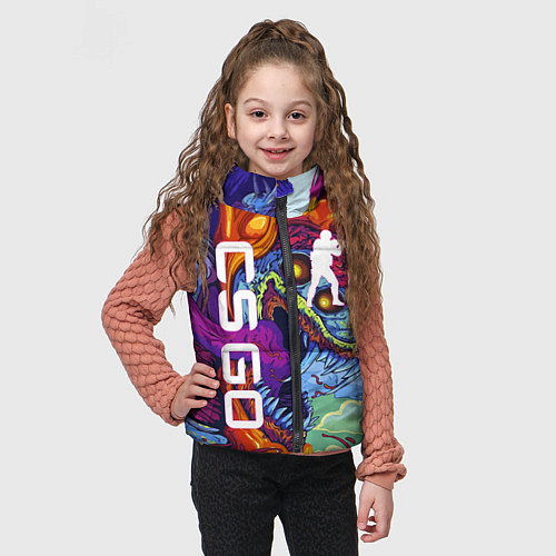 Детский жилет CS GO HYPERBEAST / 3D-Черный – фото 3