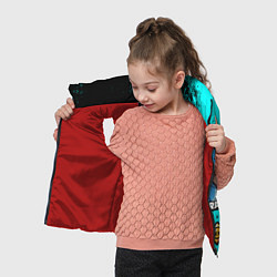 Детский жилет Brawl Stars LEON SHARK, цвет: 3D-красный — фото 2