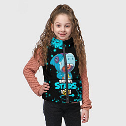 Детский жилет BRAWL STARS LEON SHARK, цвет: 3D-черный — фото 2