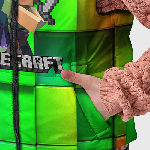 Детский жилет MINECRAFT / 3D-Светло-серый – фото 5
