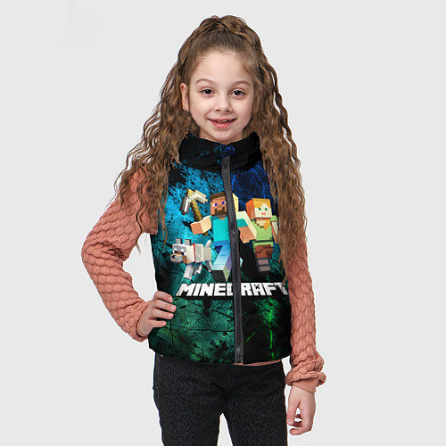 Детский жилет Minecraft Майнкрафт / 3D-Черный – фото 3