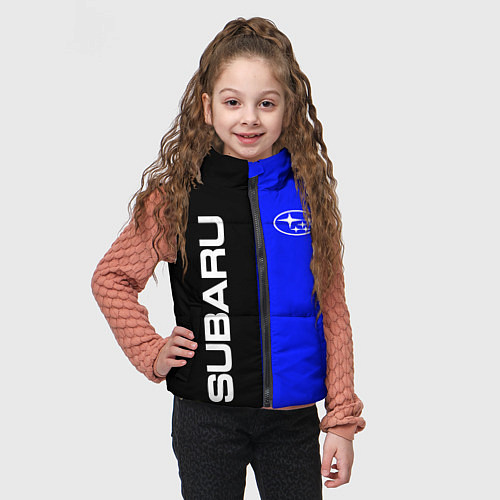 Детский жилет SUBARU / 3D-Светло-серый – фото 3