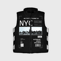 Детский жилет Off-White: NYC, цвет: 3D-черный
