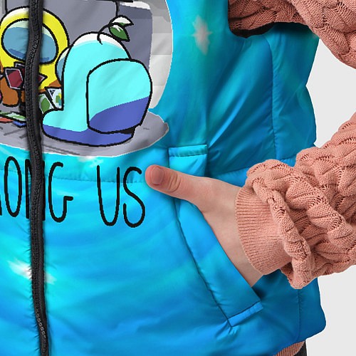 Детский жилет Among Us карты / 3D-Светло-серый – фото 5