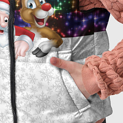 Детский жилет Новый Год, цвет: 3D-светло-серый — фото 2