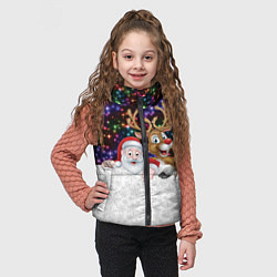 Детский жилет Новый Год, цвет: 3D-светло-серый — фото 2