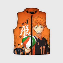 Детский жилет ВОЛЕЙБОЛ!! HAIKYUU!!, цвет: 3D-черный