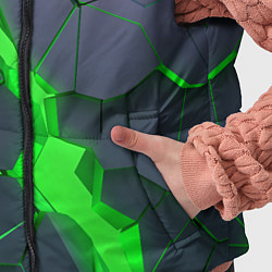 Детский жилет ЗЕЛЕНЫЙ РАЗЛОМ 3Д РАЗЛОМ, цвет: 3D-красный — фото 2