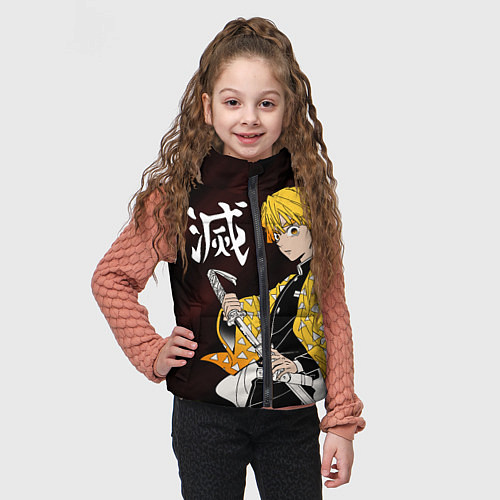 Детский жилет КЛИНОК РАССЕКАЮЩИЙ ДЕМОНОВ / 3D-Черный – фото 3