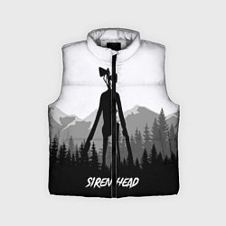 Детский жилет SIREN HEAD DARK FOREST, цвет: 3D-светло-серый