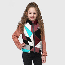 Детский жилет Геометрический узор, цвет: 3D-светло-серый — фото 2