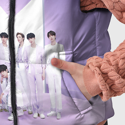 Детский жилет BTS Purple / 3D-Светло-серый – фото 5