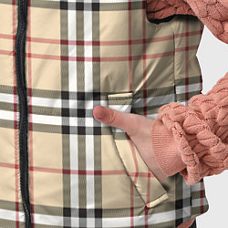 Детский жилет Клетчатый принт в стиле Burberry, цвет: 3D-черный — фото 2