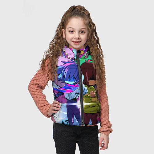 Детский жилет Deltarune - Легенда о Руне Дельта / 3D-Черный – фото 3