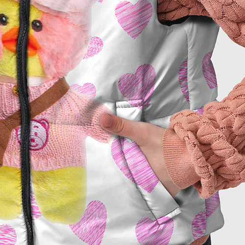 Детский жилет УТОЧКА ЛАЛАФАНФАН С Мишкой / 3D-Светло-серый – фото 5