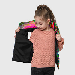 Детский жилет Expressive pattern Neon, цвет: 3D-черный — фото 2
