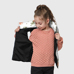 Детский жилет Цветы Цитрусовых Мандарин, цвет: 3D-черный — фото 2