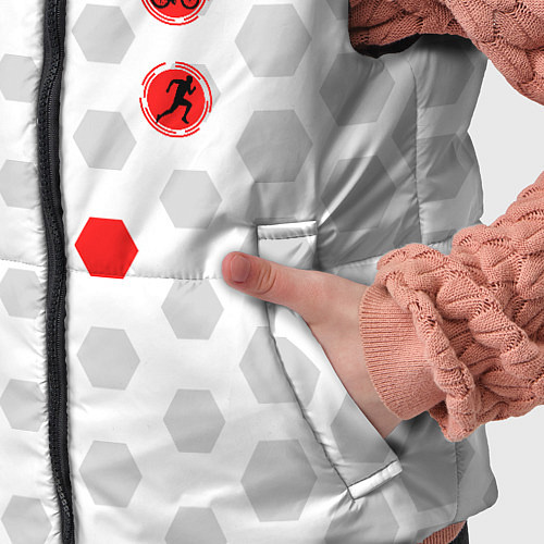 Детский жилет ТРИАТЛОН - ТРОЕБОРЬЕ / 3D-Светло-серый – фото 5